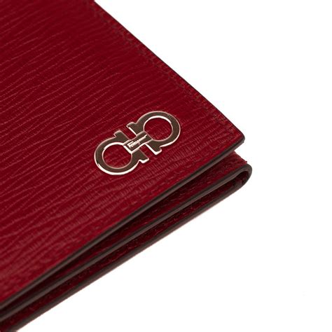 ferragamo cheap wallet red half|salvatore ferragamo men's wallet.